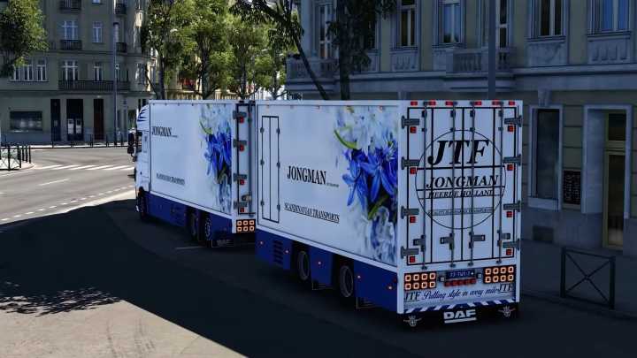 ETS2 – Daf Xf106 Flower Shuttle+Trailer V3.0 (1.50)
