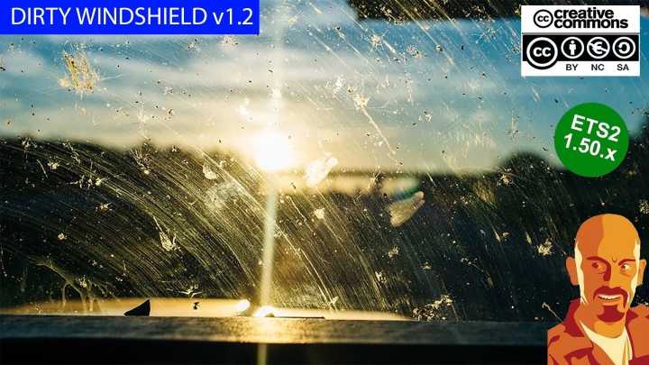 ETS2 – Dirty Windshield V1.3 (1.50)