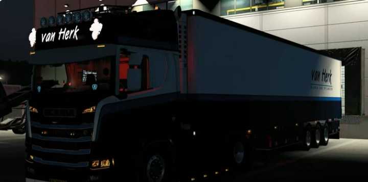 ETS2 – Fkm Garage Van Herk Open Pipe V8 V1.0 (1.50)