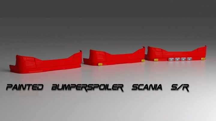 ETS2 – Painted Bumperspoiler For Scania Next Gen S/R V1.1 (1.50)