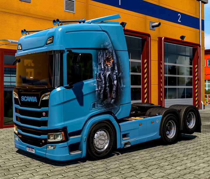 ETS2 – Scania R Ntg Castle Skin V1.0 (1.50)