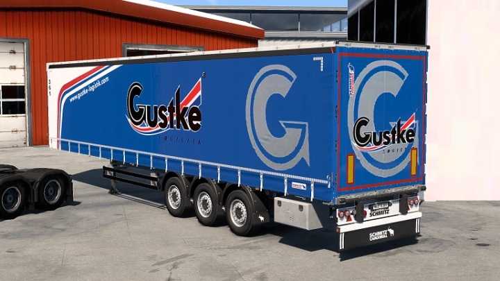 ETS2 – Scs Schmitz Trailer Gustke Logistik Skin V1.0 (1.50)
