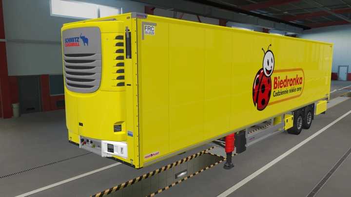 ETS2 – Skin Biedronka Schmitz Cargobull S.ko Cool V1.0 (31.07.2024) (1.50)