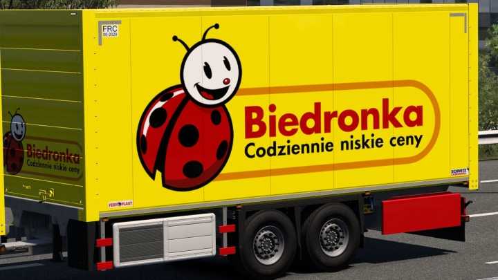 ETS2 – Skin Biedronka Schmitz Cargobull S.ko Cool V1.0 (31.07.2024) (1.50)