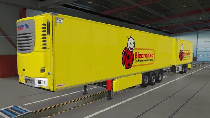 ETS2 – Skin Biedronka Schmitz Cargobull S.ko Cool V1.0 (31.07.2024) (1.50)