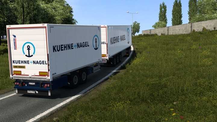 ETS2 – Skin Kuehne + Nagel Schmitz Cargobull S.ko Cool V1.0 (13 08 2024) (1.51)