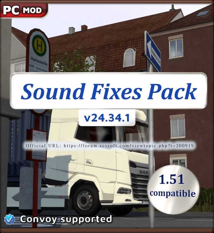 ETS2 – Sound Fixes Pack V24.34.1 (1.51)