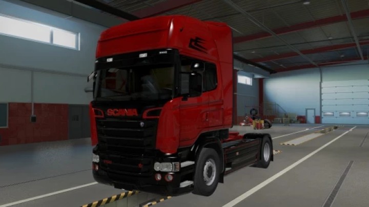 ETS2 – Vabis Red R6 Skin (1.50)