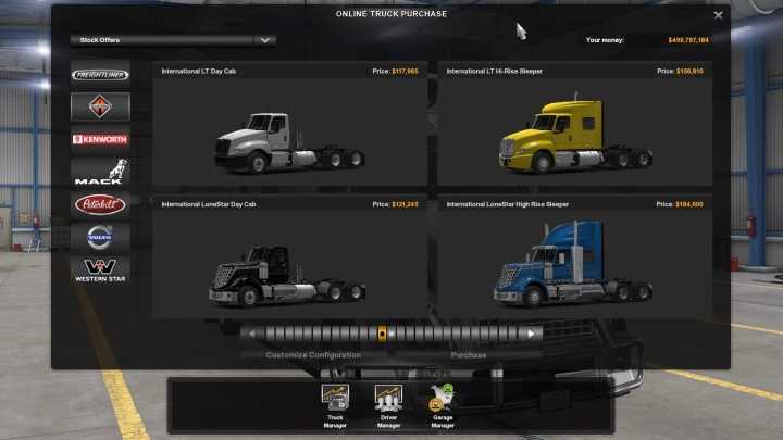 ATS – All Scs Trucks In The Mod Dealer V1.9 (1.51)