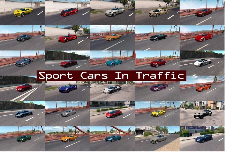 ATS – Sport Cars Traffic Pack V12.7.4 (1.51)