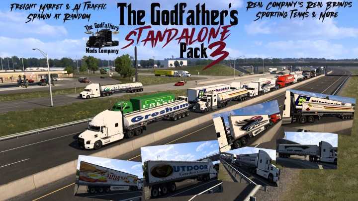 ATS – The Godfathers Standalone Tarffic Pack 3 V1.0 (1.51)