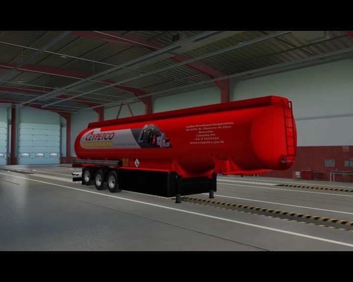 ETS2 – Ceypetco Fuel Tanker Trailer V1.0 (1.51)
