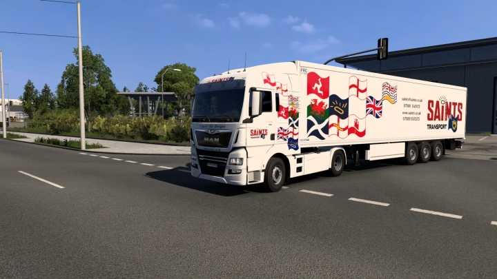 ETS2 – Combo Skin Saints Transport V1.0 (1.51)