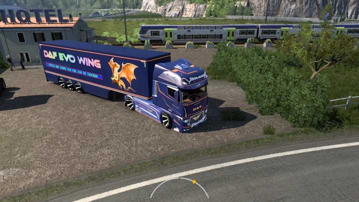 ETS2 – Daf Evo Wing V12 + Trailer (1.51)