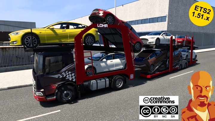 ETS2 – Daf Xd Car Transporter V1.1 (1.51)