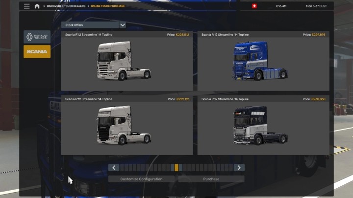ETS2 – Fred Scania Rs2012 Fixed Working (1.50)
