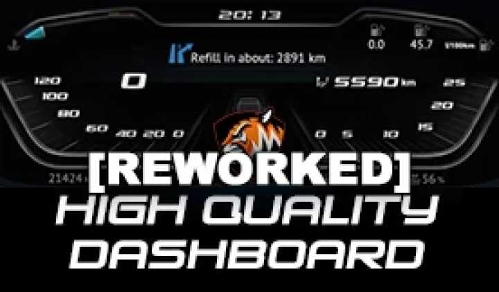ETS2 – High Quality Dashboard – Daf 2021 Xg & Xg+ Blind Spot Update V2.6.3 (1.51)