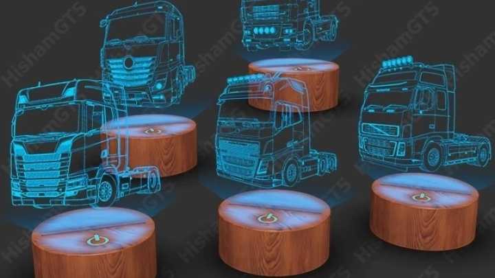 ETS2 – Hologram Truck Interior Light Addon V2.0 (1.50)