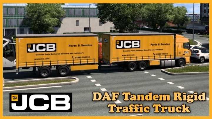 ETS2 – Jcb Rigid Tandem Traffic Truck V1.0 (1.51)