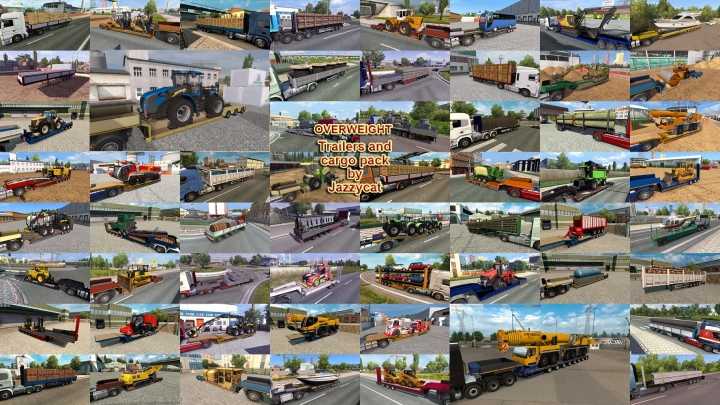 ETS2 – Overweight Trailers And Cargo Pack V11.9.4 (1.51)
