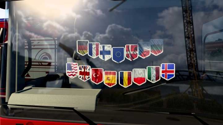 ETS2 – Pack Of Pennants Of Countries V1.0 (1.51)