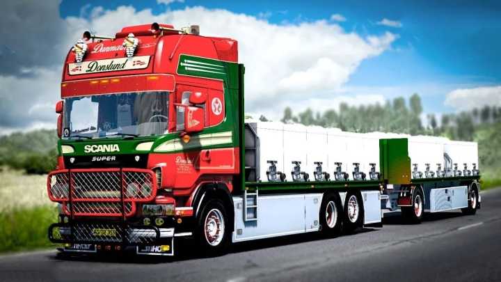 ETS2 – Scania R560 Donslund+Trailer V5.2 (1.50)