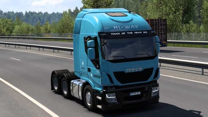 ETS2 – Skin Maersk Iveco Hi-Way V2.0 (1.51)