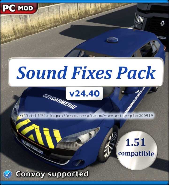 ETS2 – Sound Fixes Pack V24.40 (1.51)