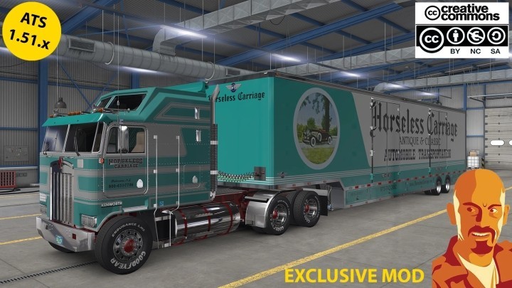 ATS Kenworth K100 Horseless Carriage + Trailer Exclusive Mod