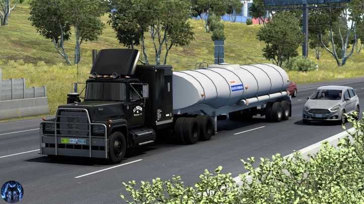 ATS Mack Rs700L & Fruehauf Tanker V1.7 (1.52)