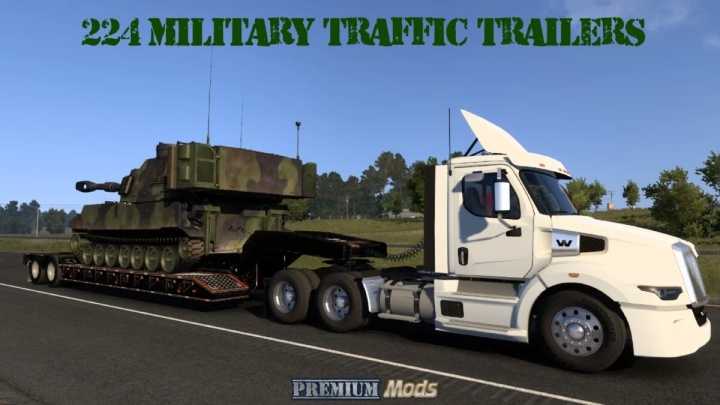 ATS – Military Trailer Cargo & Traffic Pack V1.2 (1.51)