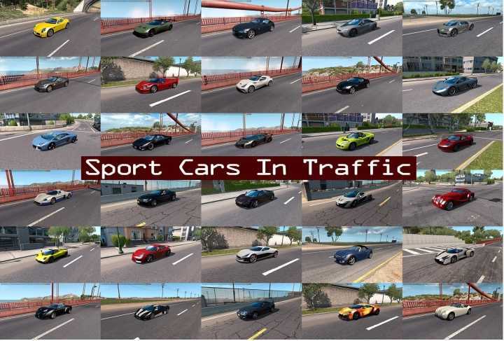 ATS Sport Cars Traffic Pack V12.7.5 (1.52)