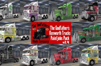 ATS Набор скинов для грузовиков Kenworth The Godfathers V2.4 (1.52)