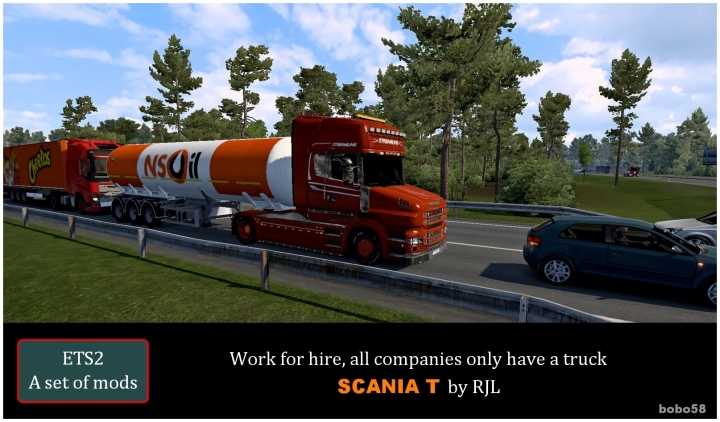 ETS2 – A Set Of Mods T Rjl (1.51)