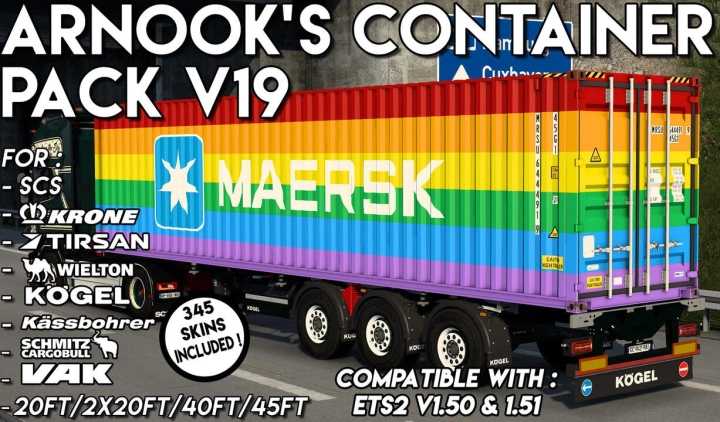 ETS2 Arnooks Container Pack Hotfix V19 (1.51)