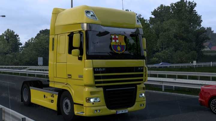 ETS2 Barcelona Daf Xf 105 Sticker (18.10.2024) V1.0 (1.52)