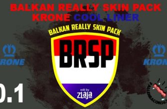 Набор скинов ETS2 Brsp Balkan Really для прицепа Krone Cool Liner V1.0 (1.51)