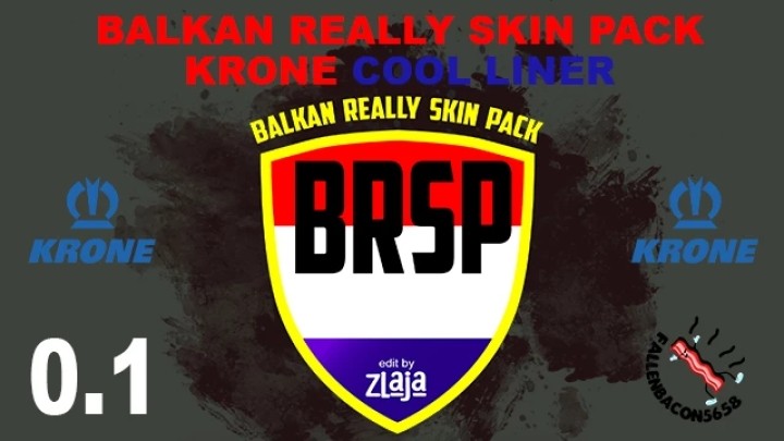 ETS2 Brsp Balkan Really Skin Pack For Krone Cool Liner V1.0 (1.51)