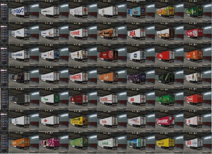 ETS2 Brsp Balkan Really Skin Pack For Krone Cool Liner V1.0 (1.51)