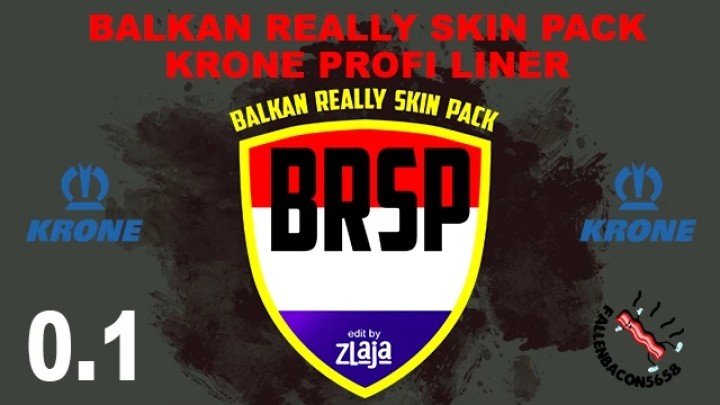 ETS2 Brsp Balkan Really Skin Pack For Krone Profi Liner V1.0 (1.51)