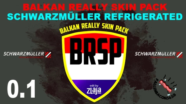 ETS2 Brsp Balkan Really Skin Pack For Schwarzmuller Refrigerated V1.0 (1.51)