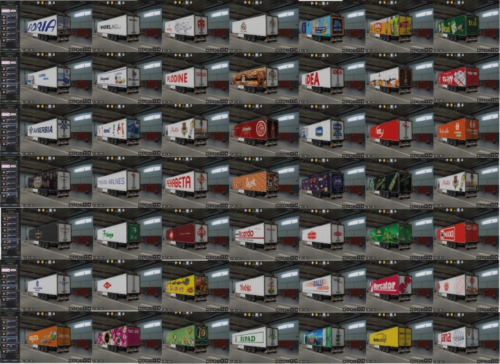 ETS2 Brsp Balkan Really Skin Pack For Schwarzmuller Refrigerated V1.0 (1.51)