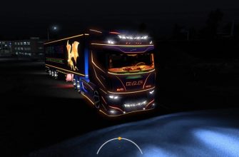 ETS2 Daf Evo Wing V12 + Прицеп V1.52 (1.52)