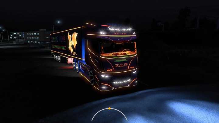 ETS2 Daf Evo Wing V12 + Trailer V1.52 (1.52)