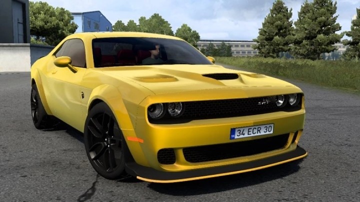 ETS2 Dodge Challenger Srt Hellcat 2018 V2.1 (1.52)