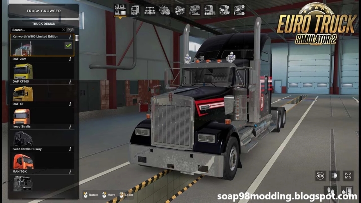 ETS2 Kenworth W900 Le V1.2.4 (1.51)