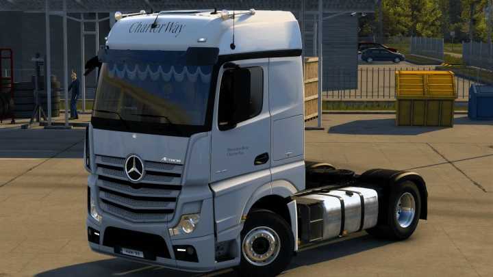 ETS2 Mercedes-Benz Actros Charter Way Skin V1.0 (1.52)