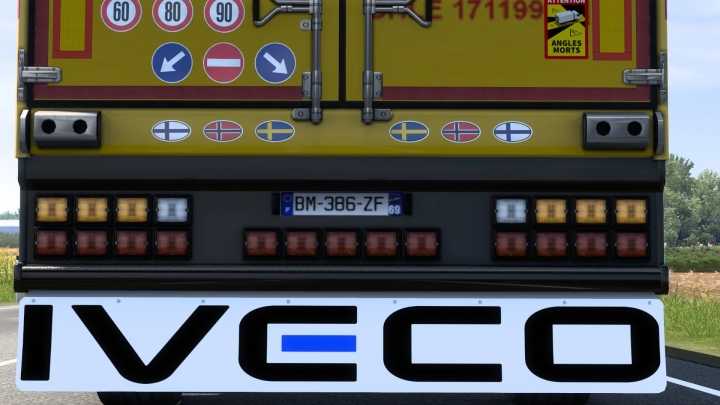 ETS2 Mudflap Iveco Scs Box (12.10.2024) V1.0 (1.51)