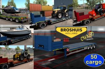 ETS2 Собственный перегрузочный прицеп Broshuis V1.2.16 (1.51)