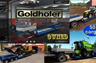 Прицеп Goldhofer для ETS2 с возможностью покупки V1.4.17